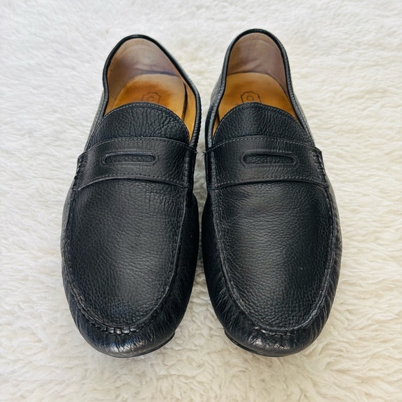 Coach Neal Men\'s Classic Black Pebble Leather Slip-Ons Loafers Driving Shoes 12M main image 11